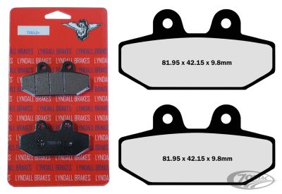 770944 - LYNDALL RACING BRAKES Rear Pads Z-Plus F*ST18-Up