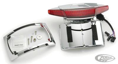 777323 - CIRO 3D Chrome Pl. Holder/Tail Red FLHT14-Up