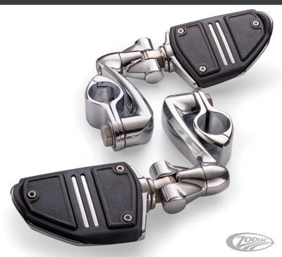 777372 - CIRO 3D Twin Rail HW Pegs Ext. Chr Male Mounts