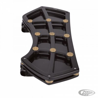 780442 - Vity's Design DIAMOND FR FLRBRD BLK W/ GEMS BRASS