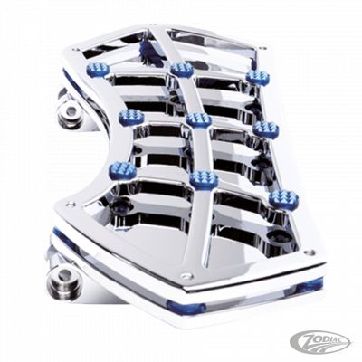 780447 - Vity's Design DIAMOND FR FLRBRD CHR W/ GEMS BLUE