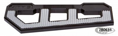 780631 - Vity's Design RACING FLOORBOARD BLACK W/ DIAMOND ICE