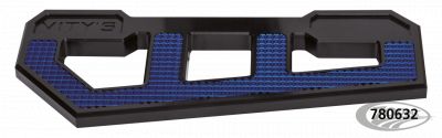 780632 - Vity's Design RACING FLOORBOARDS BLACK W/ DIAMOND BLUE