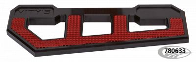 780633 - Vity's Design RACING FLOORBOARDS BLACK W/ DIAMOND RED