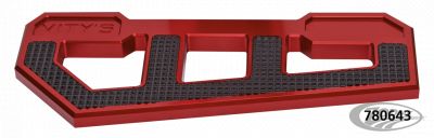 780643 - Vity's Design RACING FLOORBOARDS RED W/ DIAMOND BLACK