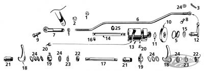 781042 - V-Twin CHR Shifter rod end shoulder bolt 36-84