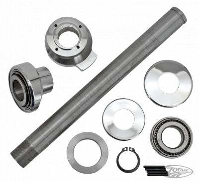 781075 - V-Twin Chrome 7dgr raked neck cups w/bearings