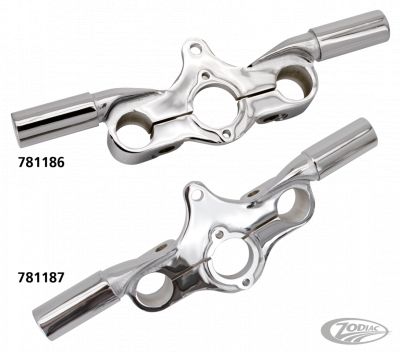 781186 - V-Twin Chr triple clamp for risers INLINE sprng