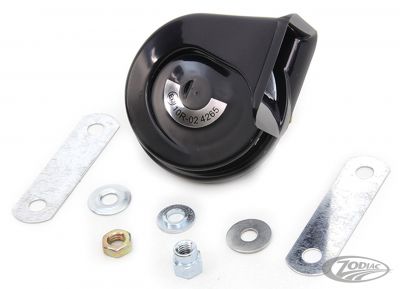 782020 - V-Twin Black Cow Bell Horn 12V