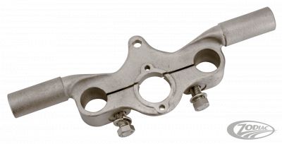 782142 - V-Twin Satin offset Springer top clamp f/risers