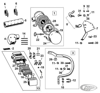 782952 - Samwel Guard complete air cleaner w/mounts WLC