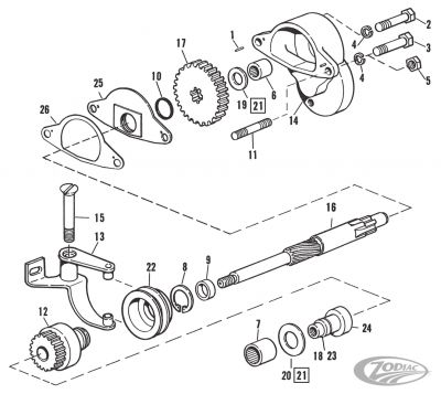 789320 - V-Twin Spacer 1965-82