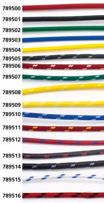 789515 - V-Twin Cloth covered wire white/blue 25ft