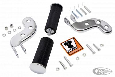 789620 - V-Twin Buddy seat footpeg set chrome FL41-64