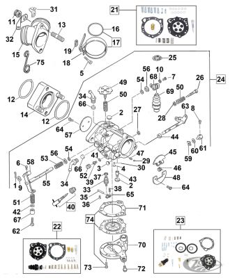 789968 - V-Twin Screw intermediate speed mixture adj.