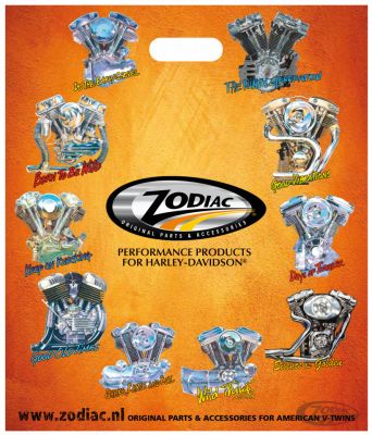 999822 - GZP 25pck Zodiac plastic shopping bags