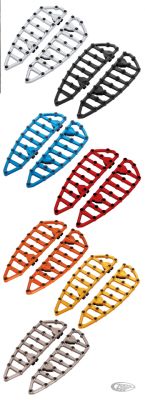 A06890 - ARLEN NESS Ness MX Billet Floorboards - Chrome