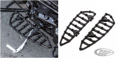 A06891 - ARLEN NESS Ness MX Billet Floorboards - Black