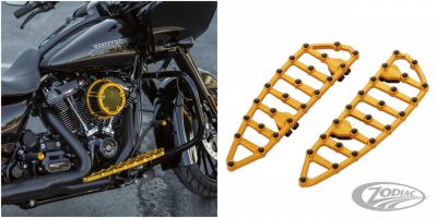 A06894 - ARLEN NESS Ness MX Billet Floorboards - Gold