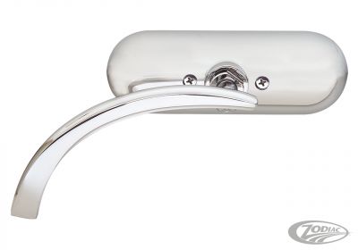 A13406 - ARLEN NESS CHROME MINI OVAL MIRROR LEFT