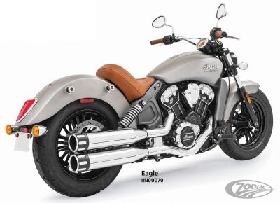 IIN00070 - Freedom Eagle mufflers chr/blk ISC15-24