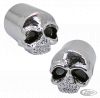 011485 - GZP Skull valve stem covers w/blk eyes p