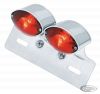 165214 - GZP Dual mini cateye taillight w/license