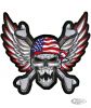 734354 - LeThaL ThReaT Winged USA Skull patch 11.25"x10.5"