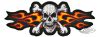 734368 - LeThaL ThReaT Yellow Flame Skull Mini Patch