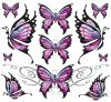 734586 - LeThaL ThReaT BUTTERFLY SHEET LG 11,5"X11,75"