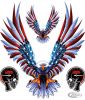 745262 - LeThaL ThReaT USA EAGLE ATTACK DECAL 6X8 IN DECAL