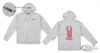 757848 - P16 - Powerplant Motorcycle Co. P16 EAGLE HOODIE HEATHER GRAY XL